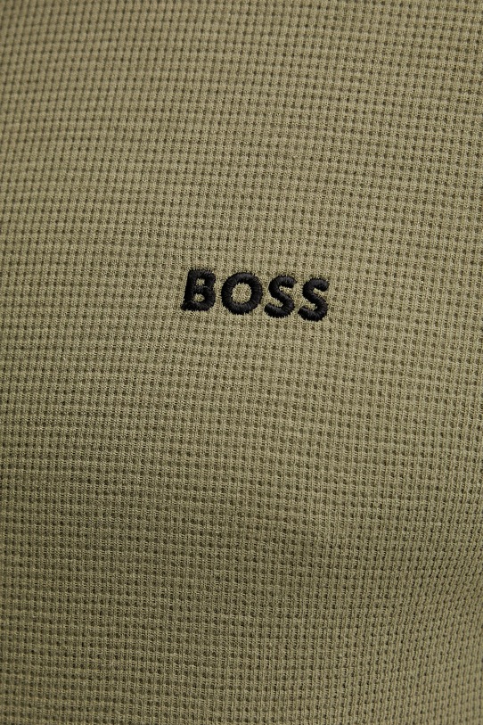 BOSS tricou lounge Waffle T-Shirt 50535891 verde