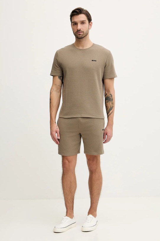 BOSS t-shirt lounge 50535891 zielony AW25