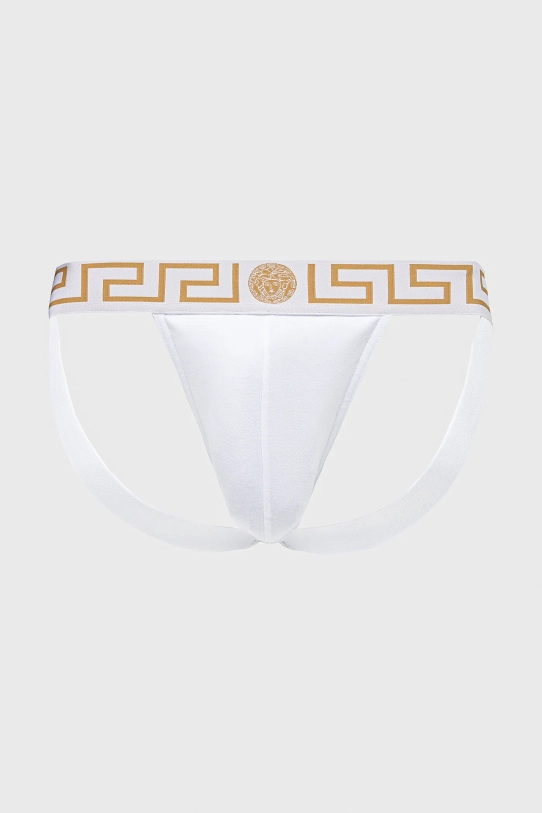 Трусы джоки (jockstrap) Versace трикотаж белый AUU01017.1A10011