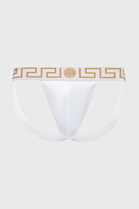 Versace jockstrap dzianina biały AUU01017.1A10011