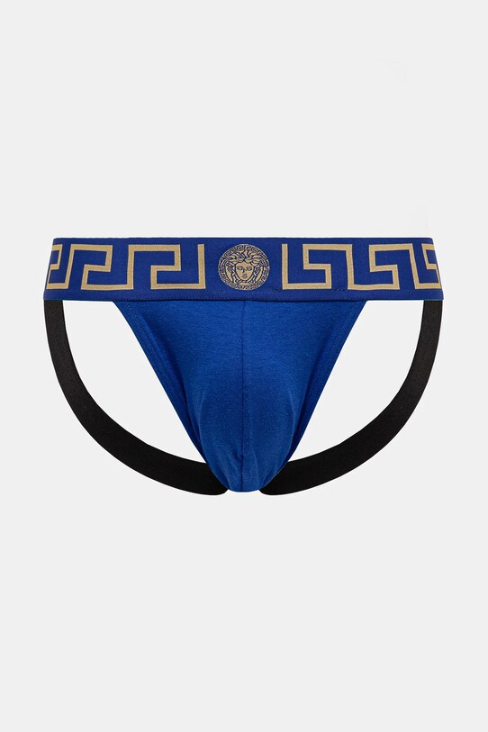 Трусы джоки (jockstrap) Versace трикотаж голубой AUU01017.1A10011