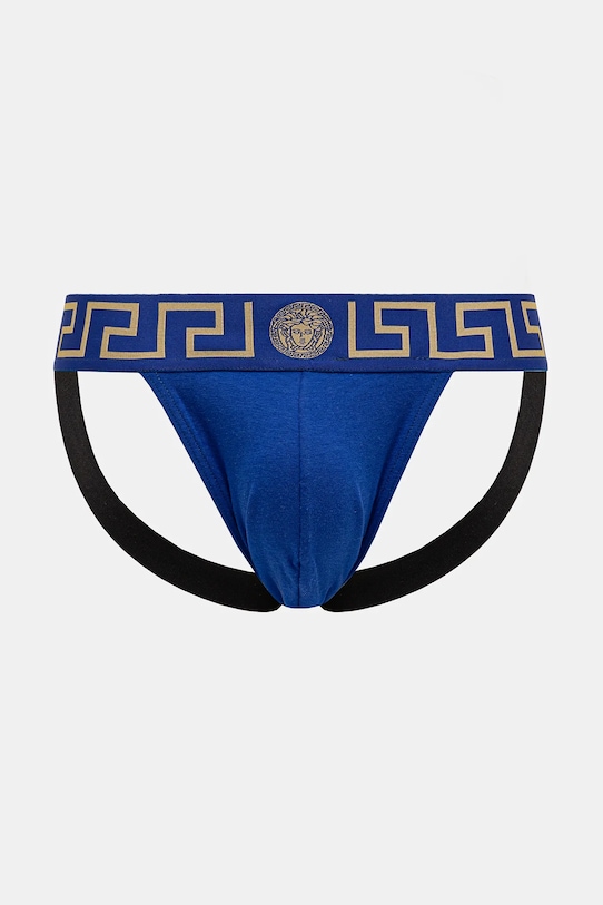 Jockstrapy Versace pletenina modrá AUU01017.1A10011