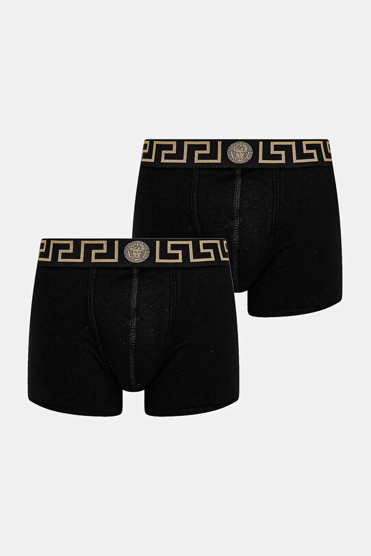 Боксери Versace 2-pack дрібний узор чорний AU10192.1A10011