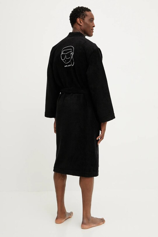 Karl Lagerfeld szlafrok A1M45011 czarny AA00