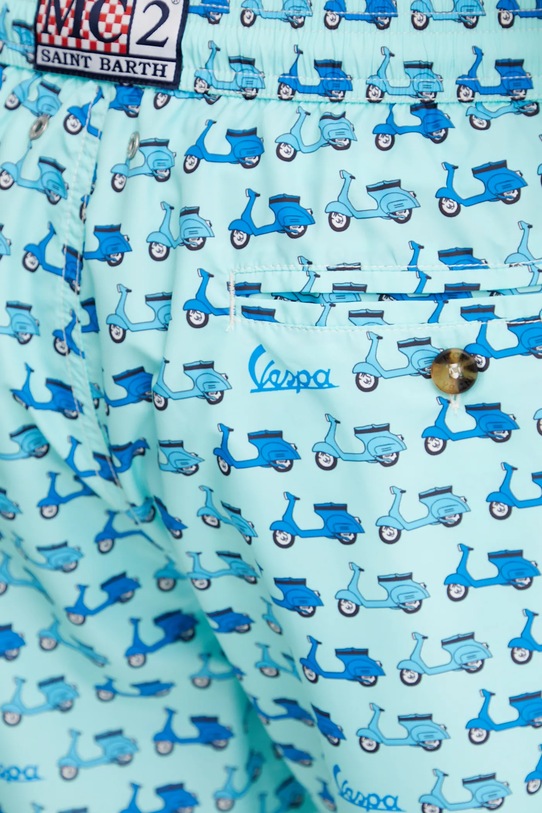 Kratke hlače za kupanje MC2 Saint Barth tirkizna LIG0003.03168F