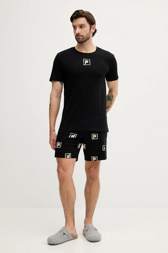 Fila piżama bawełniana FPS1221 czarny AA00