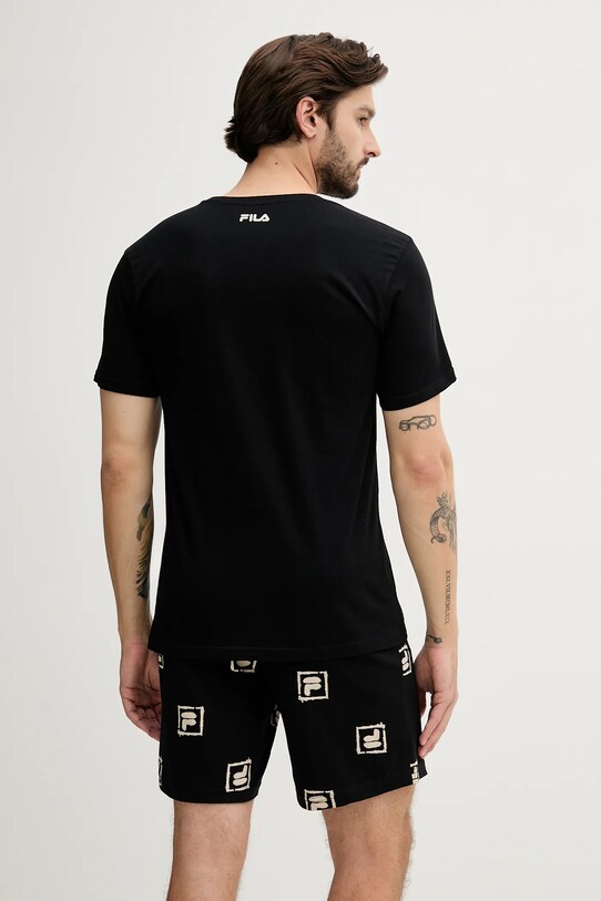 Fila pijamale de bumbac negru FPS1221