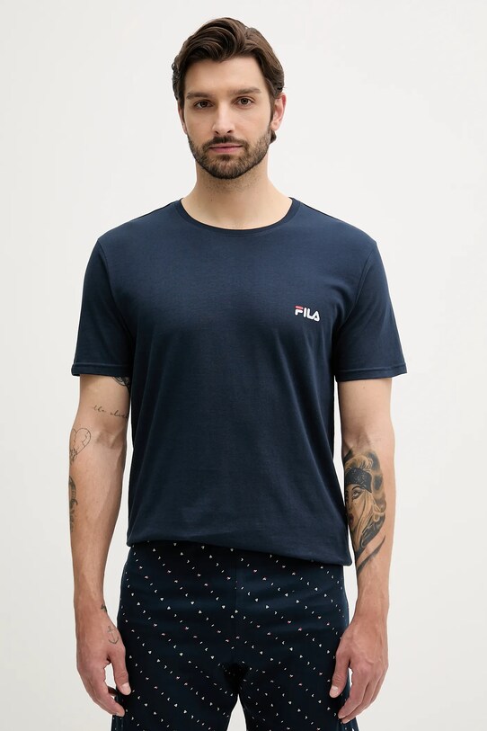 Fila pijamale de bumbac FPS1222 bleumarin