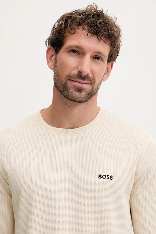 Лонгслив лаунж BOSS бежевый 50535870