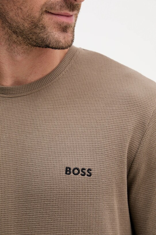 BOSS longsleeve lounge brązowy 50535870