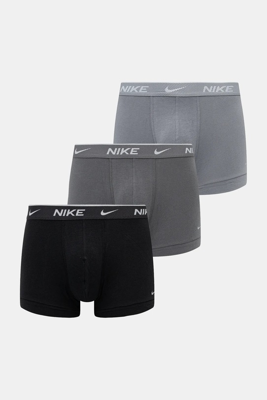 Boxerky Nike 3-pack pletenina šedá 0000KE1008.MM