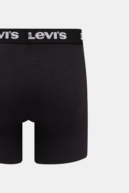 Odzież Levi's bokserki męskie bawełniane z elastanem 6-pack 37149.1221 czarny