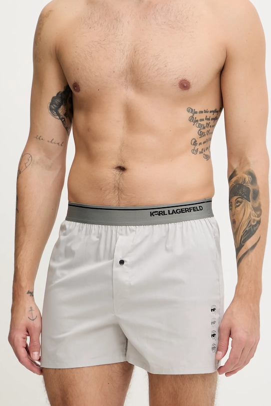 Îmbrăcăminte Karl Lagerfeld boxeri IKON 3-pack B1M47027 bleumarin