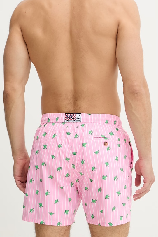 Îmbrăcăminte MC2 Saint Barth șort de baie bărbați LIG0016 roz