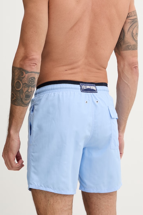 Odzież Vilebrequin szorty kąpielowe męskie MOKA MOKU3A01 niebieski