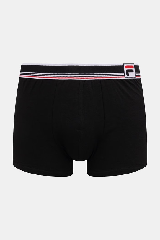Odzież Fila bokserki dopasowane męskie bawełniane z elastanem 2-pack FU5356/2 czarny