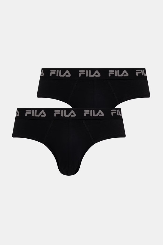 Fila slipy męskie z bawełną 2-pack czarny FU5003/2