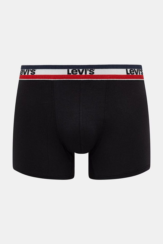 Levi's bokserki męskie bawełniane z elastanem 4-pack 37149.1302 czarny AA00