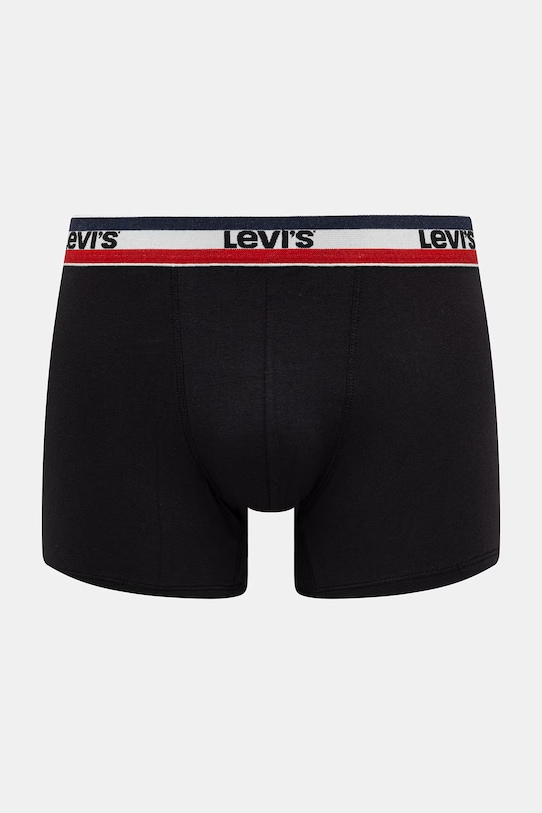 Levi's bokserki męskie bawełniane z elastanem 4-pack 37149.1302 czarny AA00