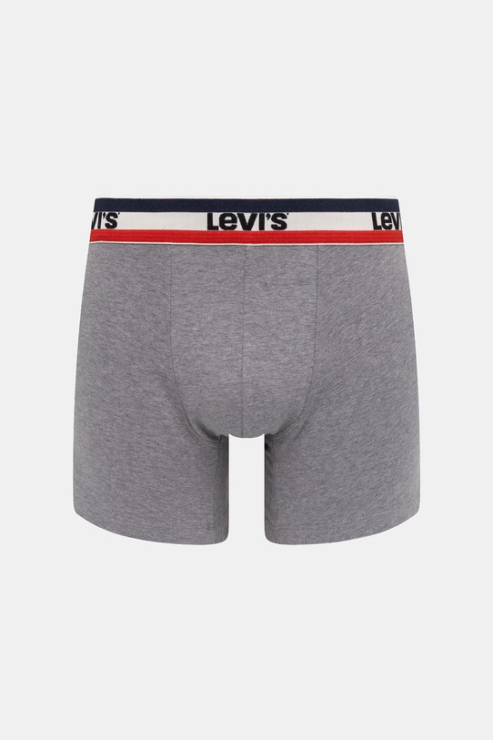 Odzież Levi's bokserki męskie bawełniane z elastanem 4-pack 37149.1303 granatowy