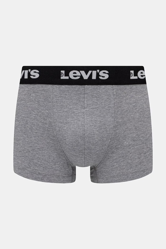 Levi's bokserki męskie bawełniane z elastanem 2-pack 37149.1233 szary AA00