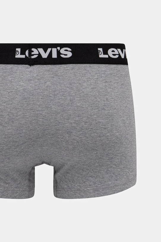 Odzież Levi's bokserki męskie bawełniane z elastanem 2-pack 37149.1233 szary