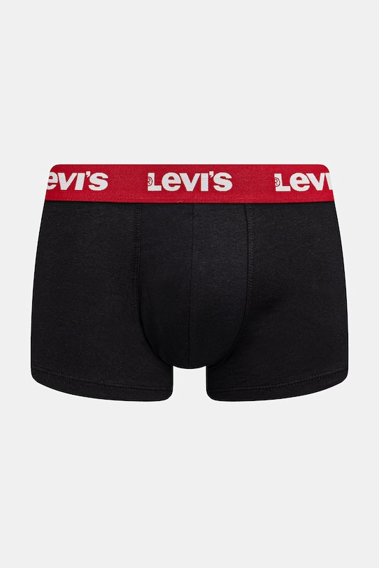Levi's bokserki męskie bawełniane z elastanem 2-pack 37149.1210 czarny AA00