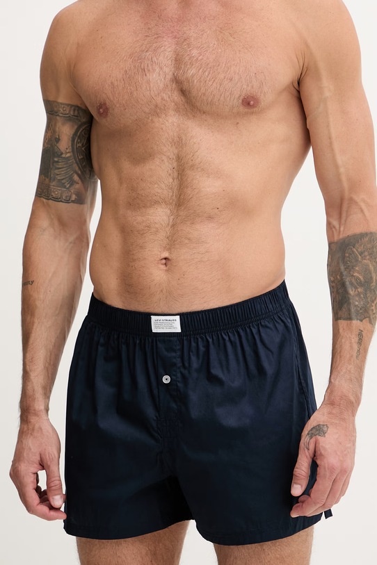 Levi's bokserki męskie bawełniane 2-pack 37149.1236 niebieski AA00