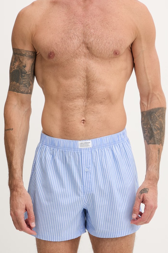 Odzież Levi's bokserki męskie bawełniane 2-pack 37149.1236 niebieski