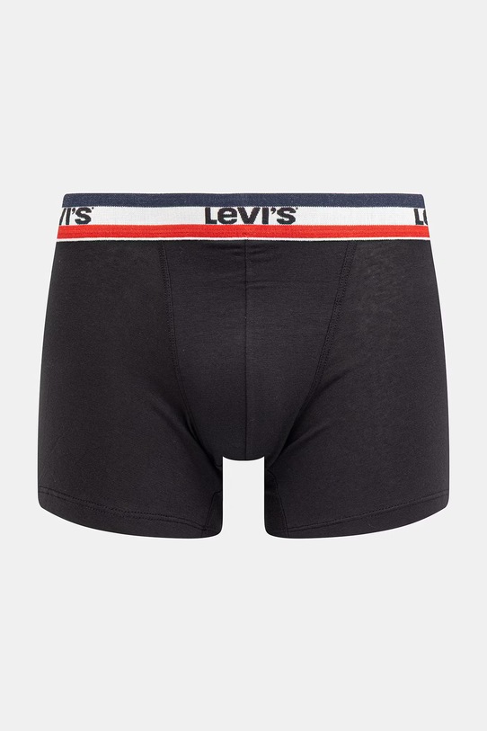 Levi's bokserki męskie bawełniane z elastanem 2-pack 37149.1245 czarny AA00