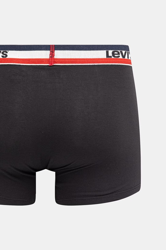 Odzież Levi's bokserki męskie bawełniane z elastanem 2-pack 37149.1245 czarny