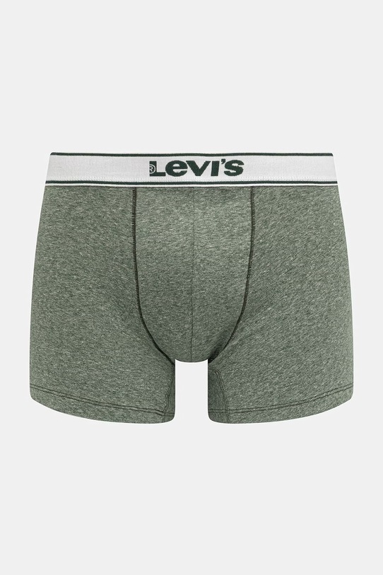 Odzież Levi's bokserki męskie bawełniane z elastanem 2-pack 37149.1253 zielony
