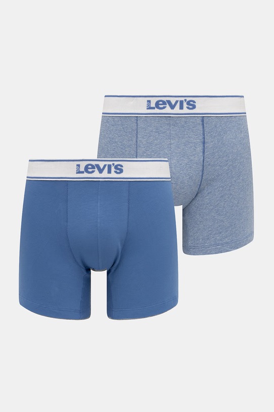 Levi's bokserki męskie bawełniane z elastanem 2-pack niebieski 37149.1254