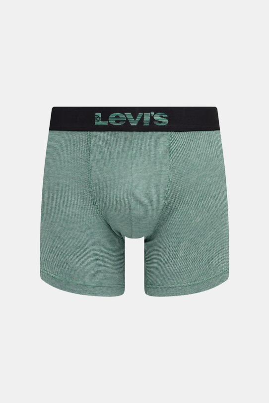 Levi's bokserki męskie bawełniane z elastanem 2-pack 37149.1270 zielony AA00