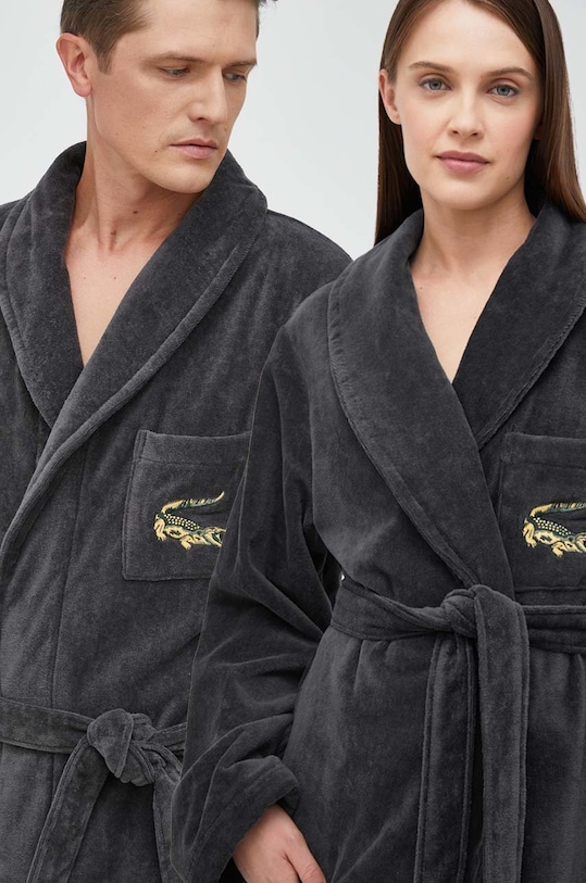 Lacoste accappatoio cotone grigio LRENE