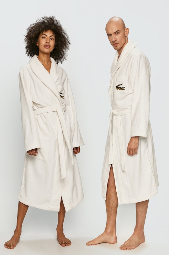 Халат Lacoste хлопок белый LRENE