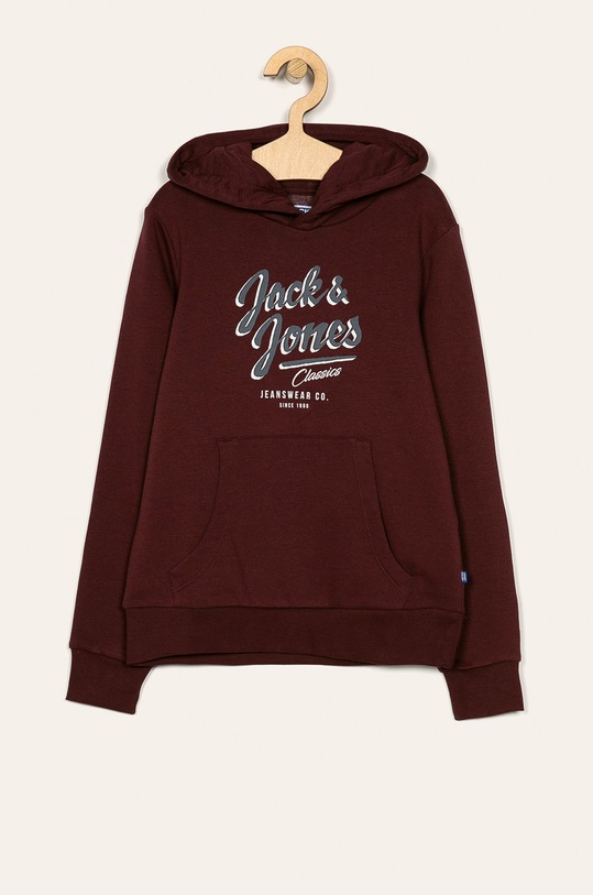 Jack & Jones - Detská mikina 128-176 cm s kapucňou burgundské 12158423