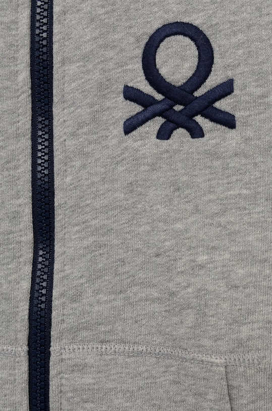 Băieți United Colors of Benetton hanorac de bumbac pentru copii 3J68C501B.G.NOS gri