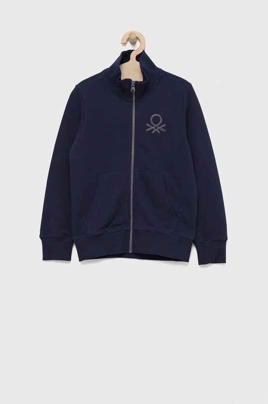 Дитяча бавовняна кофта United Colors of Benetton бавовна темно-синій 3J68C501B.G.NOS