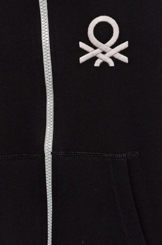 Dječaci Dječja pamučna dukserica United Colors of Benetton 3J68C501B.G.NOS crna