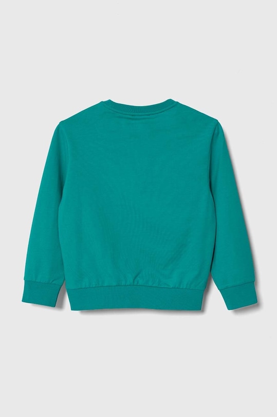 Dětská bavlněná mikina EA7 Emporio Armani 8NBM51.BJ05Z tyrkysová AA00