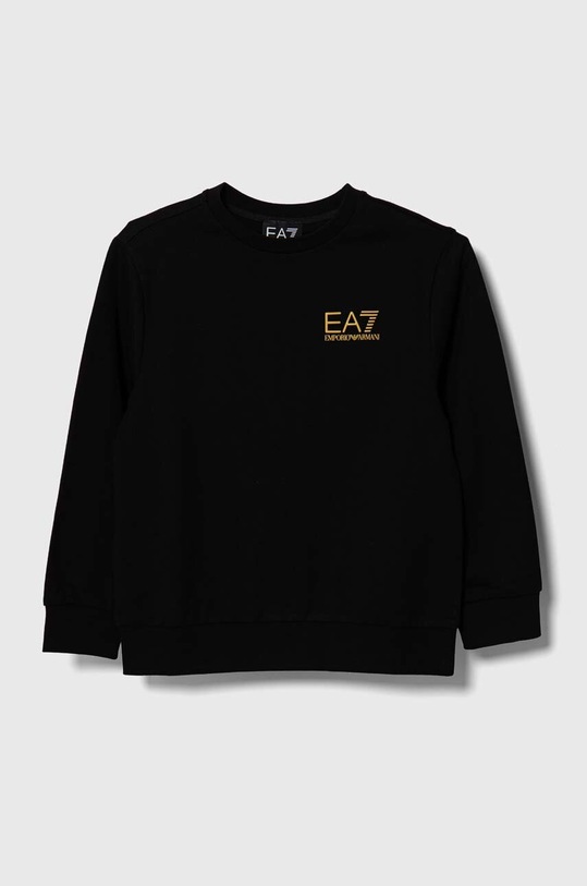 EA7 Emporio Armani gyerek melegítőfelső pamutból pamut fekete 8NBM51.BJ05Z