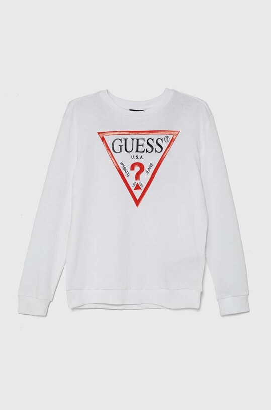 Дитяча бавовняна кофта Guess бавовна білий L73Q09.KAUG0.9BYH