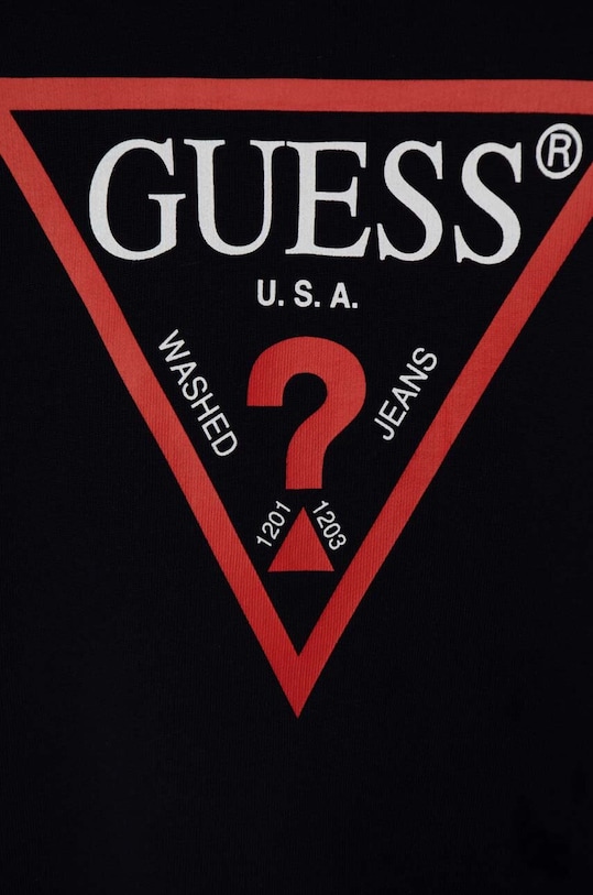 Мальчик Детская хлопковая кофта Guess L73Q09.KAUG0.9BYH тёмно-синий