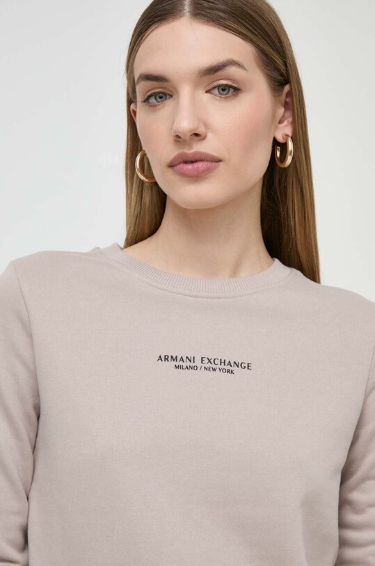 Armani Exchange суичър бежов 8NYM29.YJE5Z
