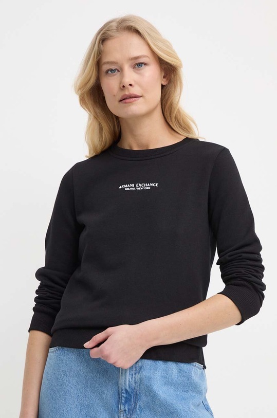 Majica Armani Exchange bez kapuljače crna 8NYM29.YJE5Z