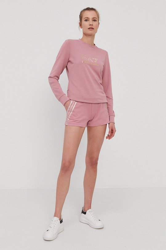 EA7 Emporio Armani bluza 8NTM45.TJ9RZ 8NTM45.TJ9RZ różowy AW25