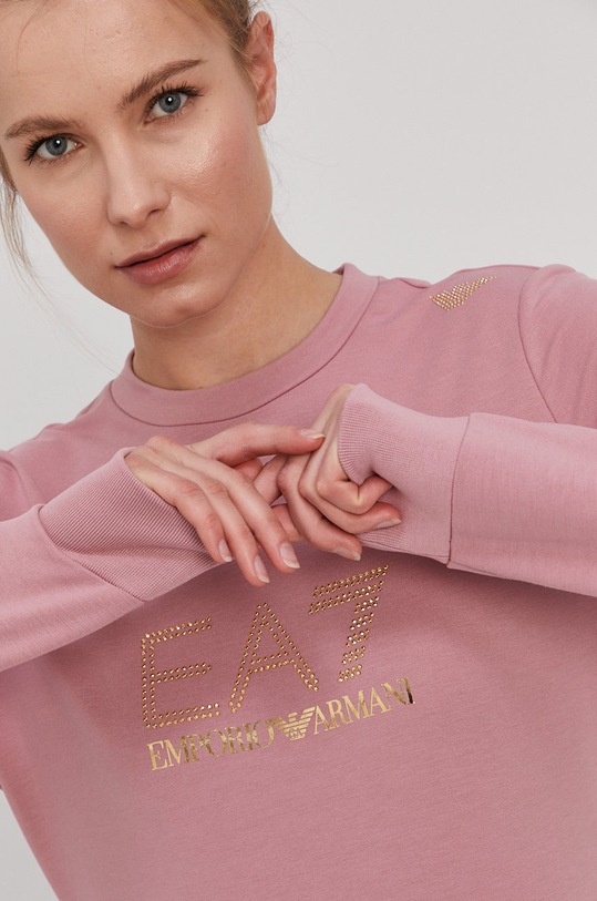 EA7 Emporio Armani bluza 8NTM45.TJ9RZ różowy 8NTM45.TJ9RZ