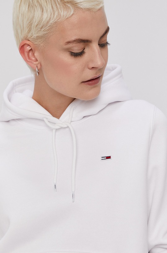 Mikina Tommy Jeans bílá DW0DW09228
