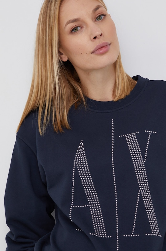 Armani Exchange bluza bawełniana 8NYM01.YJ68Z.NOS granatowy